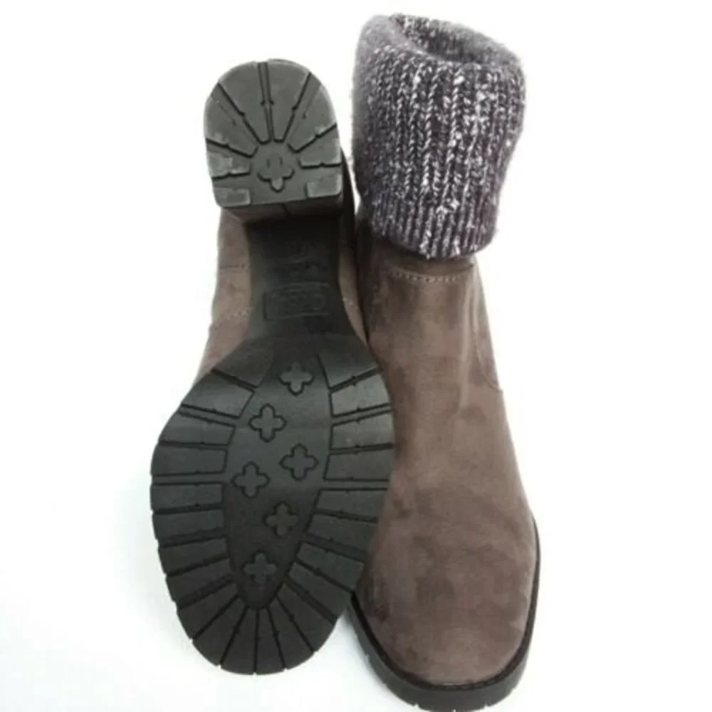Circus Sam Edelman Carter Faux Suede Sweater Top Boots 10
